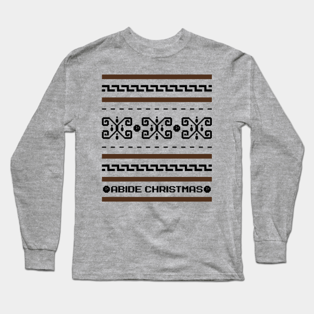 The Dude Abides Christmas Big Lebowski Ugly Sweater Christmas